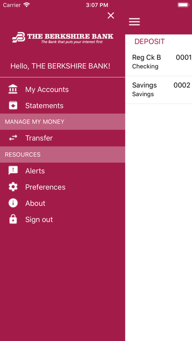 BerkMobile Screenshot