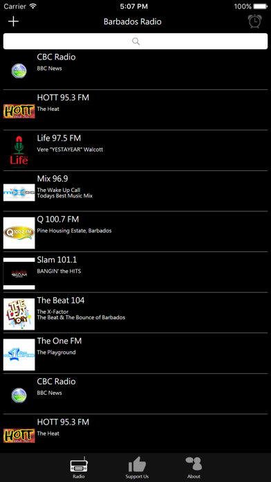 Barbadian Radio iPhone screenshot 1 - Entertainment app
