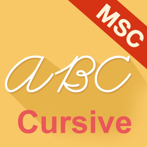 Cursive Writing MSC Style iOS App