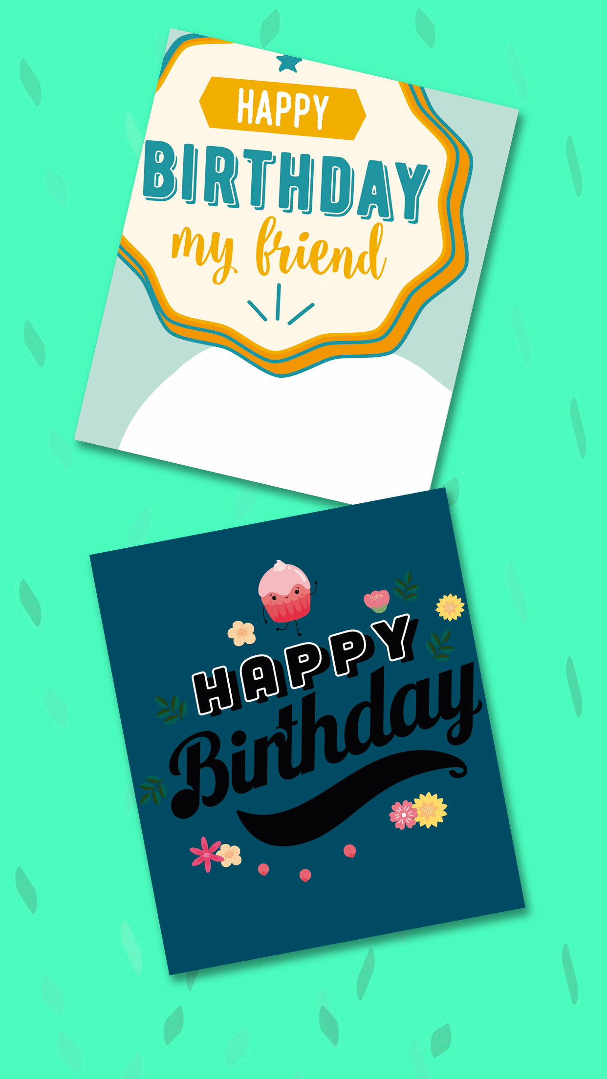 Happy birthday greeting cards – Create stickers
