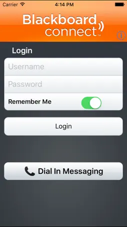 Blackboard Connect for iPhone screenshot 1