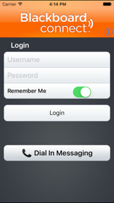 Blackboard Connect for iPhone screenshot