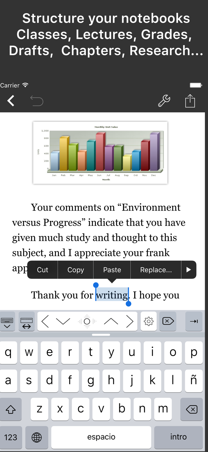 Word Processor - Textilus Pro screenshot 1
