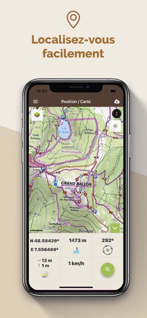 Visorando GPS randonnée dans l'App Store