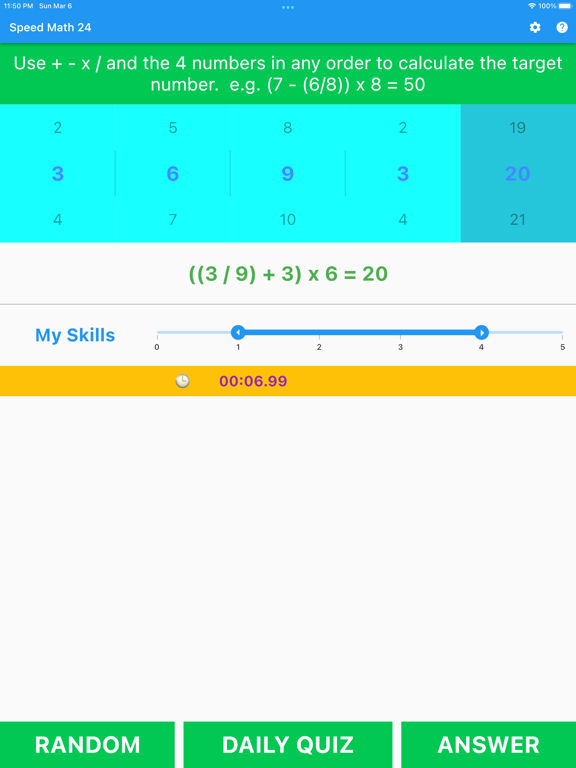 Screenshot #6 pour Speed Math 24