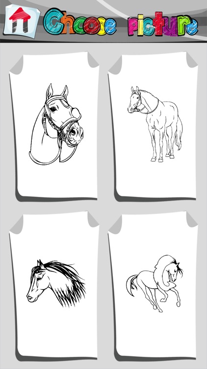 Horse Coloring Book App