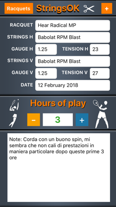 Tennis Strings Tension OK screenshot 2