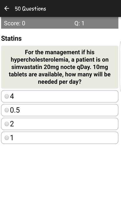 Tablet Drug Dosages Quiz screenshot-3
