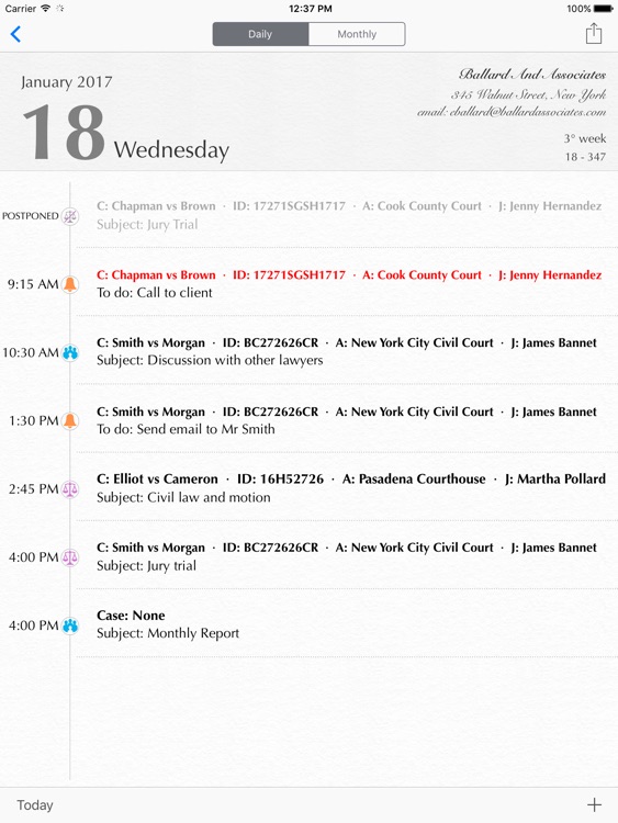 Lawyer's Planner
