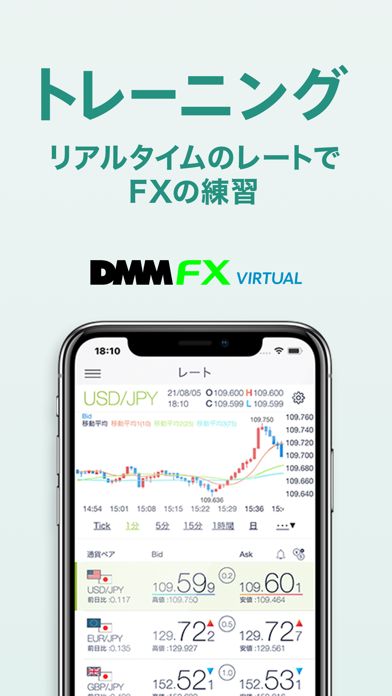 DMM FX バーチャル - 初心者向け FX デモアプリのおすすめ画像2