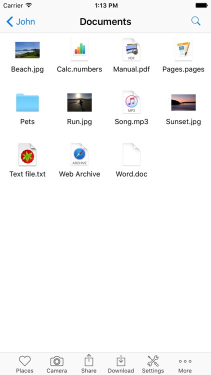 Presence: all your Mac's files, anywhere