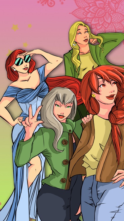 Paint top models – magical coloring pages screenshot-4
