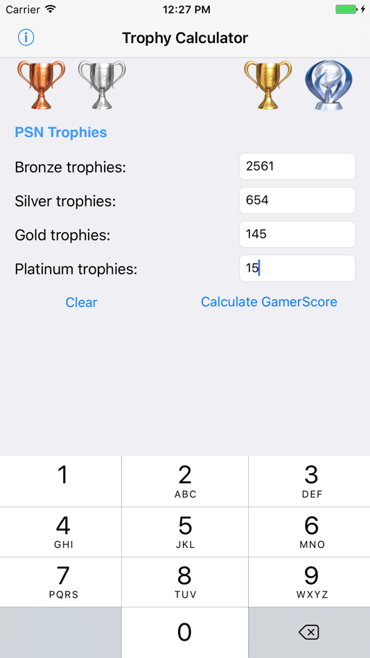 #1. Trophy Calculator (iOS) 由: Eric Horstmanshof