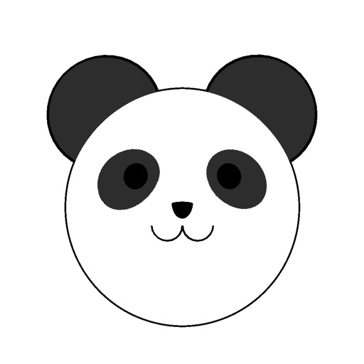 panda ball sticker icon