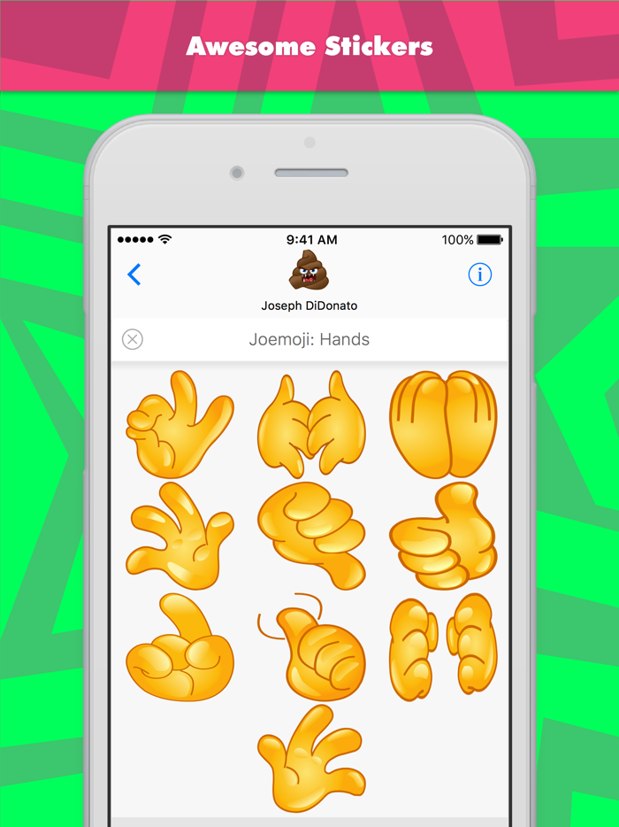 Joemoji Hands stickers by Joemoji