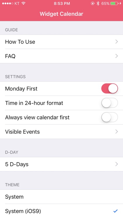 Widget Calendar screenshot-4