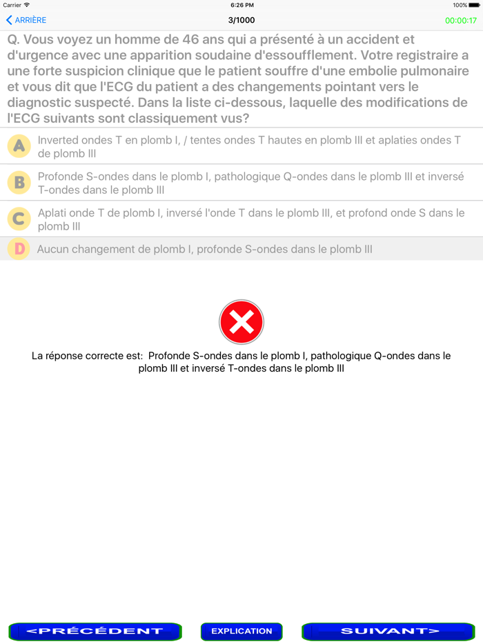 Internal Medicine Quiz in French