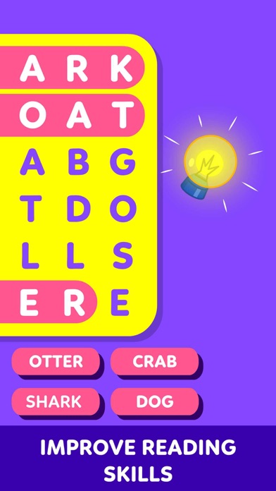 Screenshot #3 pour Word Search for Kids Games 3+