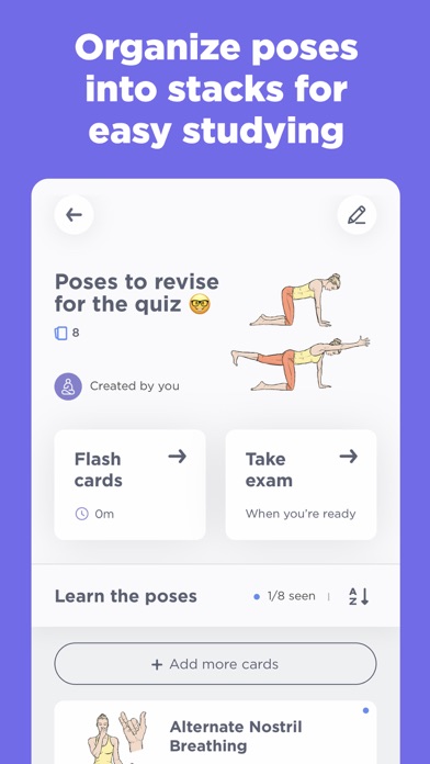 Yoga Poses Study for Training Screenshot