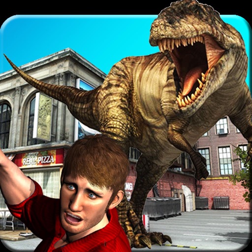 Dinosaur Attack City Hunting 2017 icon