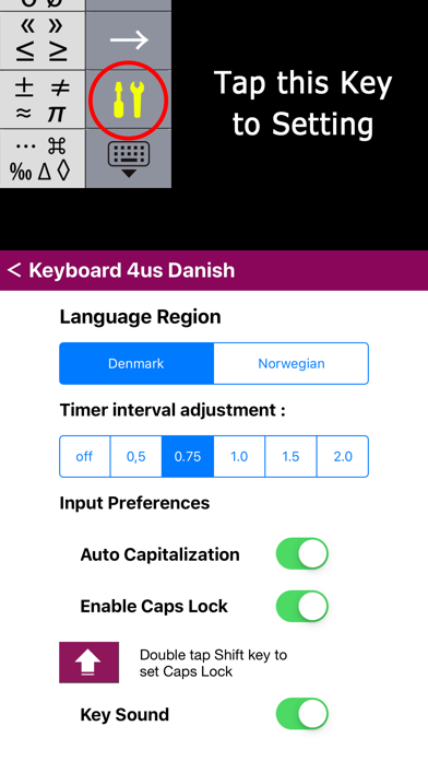 K4us Danish Keyboard Screenshot