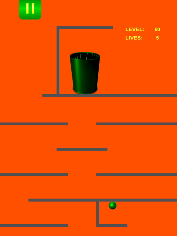 Crazy Red Ball and Walls iPad screenshot