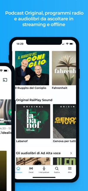RaiPlay Sound: radio e podcast on the App Store