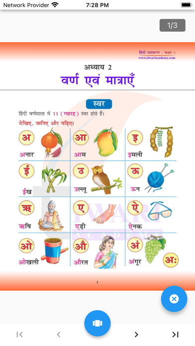 Class 1 Hindi Grammar Vyakaran Screenshot