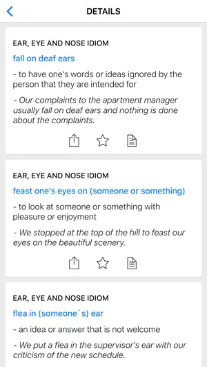 Eyes & Number idioms screenshot 2