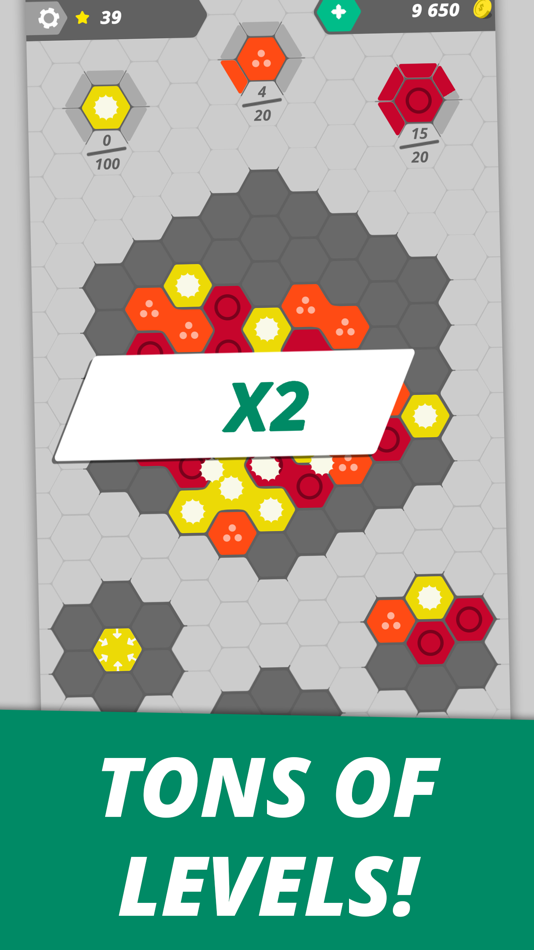 #6. Hexme - Merge hexa blocks! (iOS) Podle: GOECORUSH Media, s. r. o.