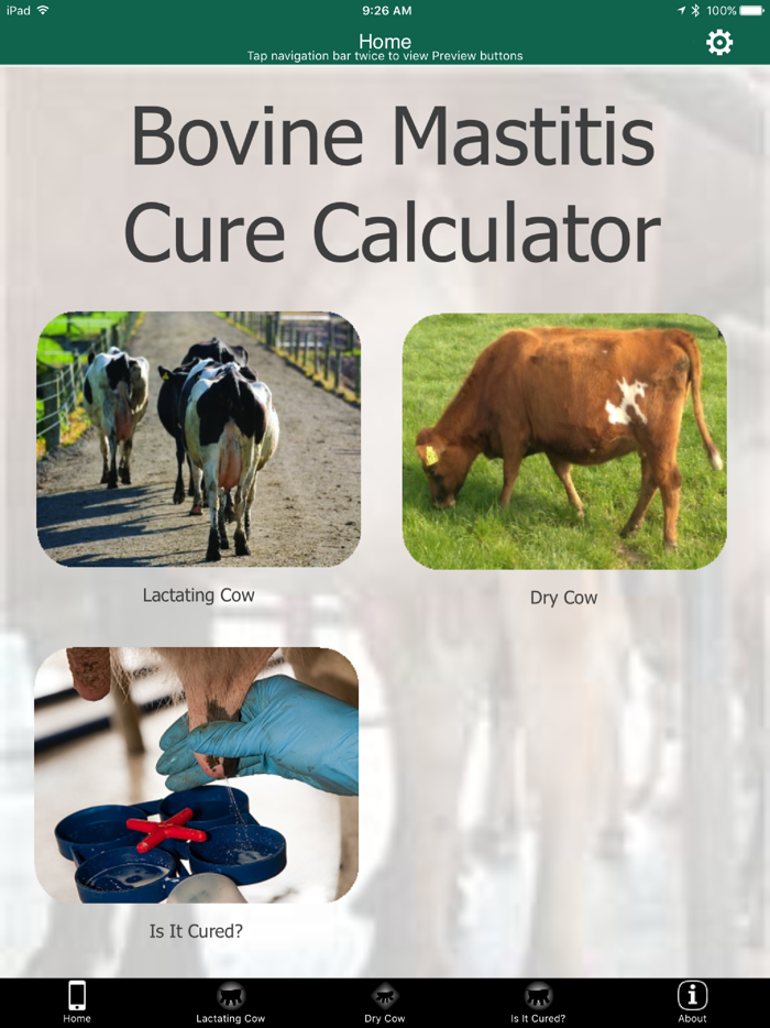 Bovine Mastitis Cure Calculator