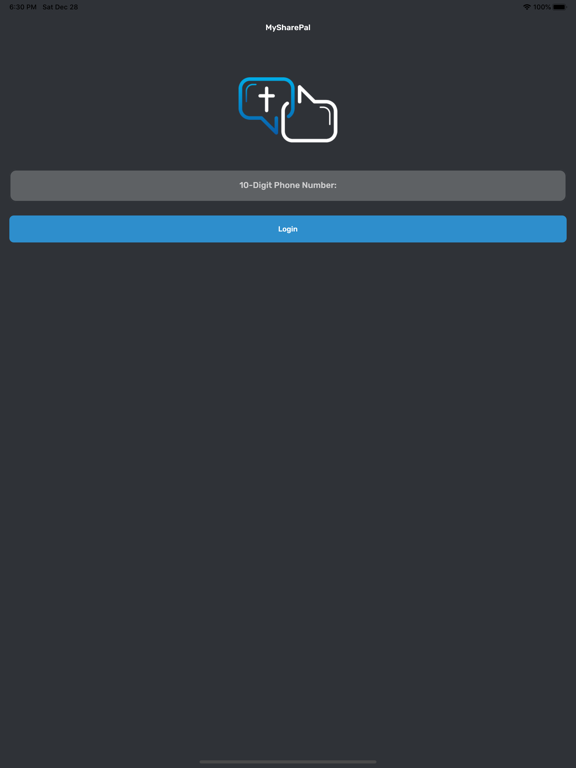 MySharePal iPad screenshot 1 - Lifestyle app