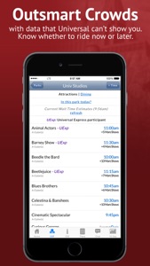 TouringPlans Lines Universal Orlando (Unofficial) screenshot #1 for iPhone