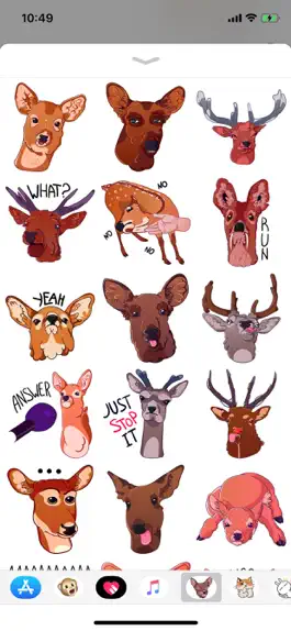 Game screenshot Deer Emoji Funny Stickers mod apk