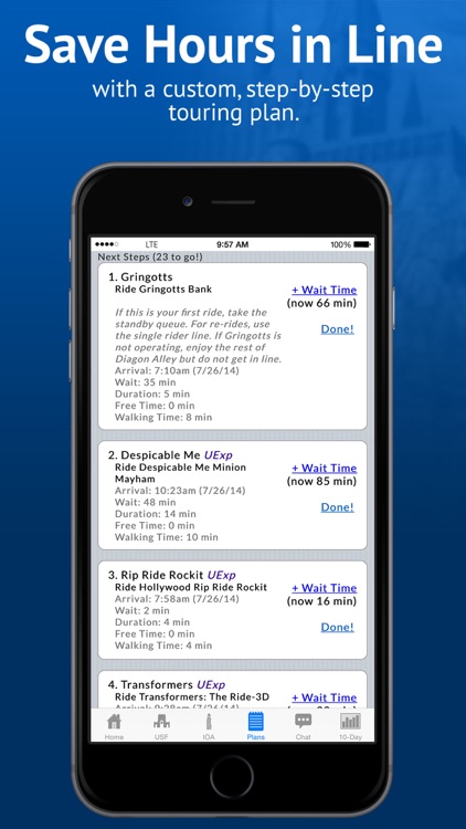 TouringPlans Lines Universal Orlando (Unofficial)