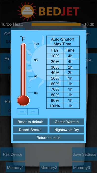 BedJet Remote Control Screenshot 4 - AppWisp.com BedJet Remote Control Screenshot 4 - AppWisp.com