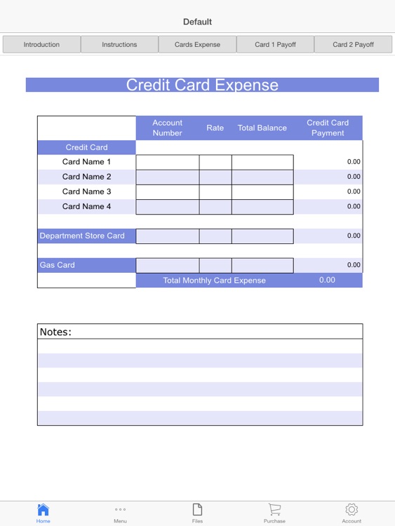 Credit Cards Payoff Calculator