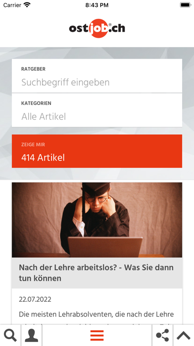ostjob.ch Screenshot