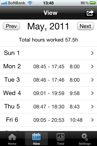 TimeSheet - IS - screenshot 3