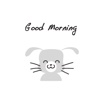 Gray Rabbit stickers by wenpei