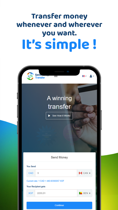 SaveMoney Transfer Screenshot
