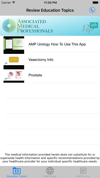 How to cancel & delete AMP Urology by Pep Talk Health from iphone & ipad 1