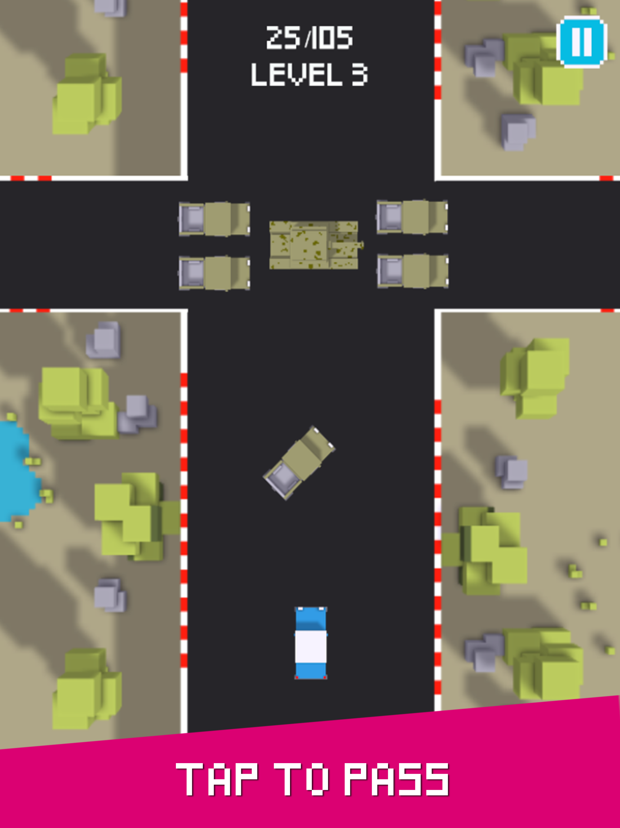 Hard Road - Don’t Crash The Car On Pixel Highway 2