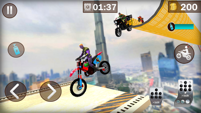 Superhero Bike Stunt Racing 3D