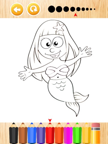 子供のゲームのための海の塗り絵でマーメイドのおすすめ画像3