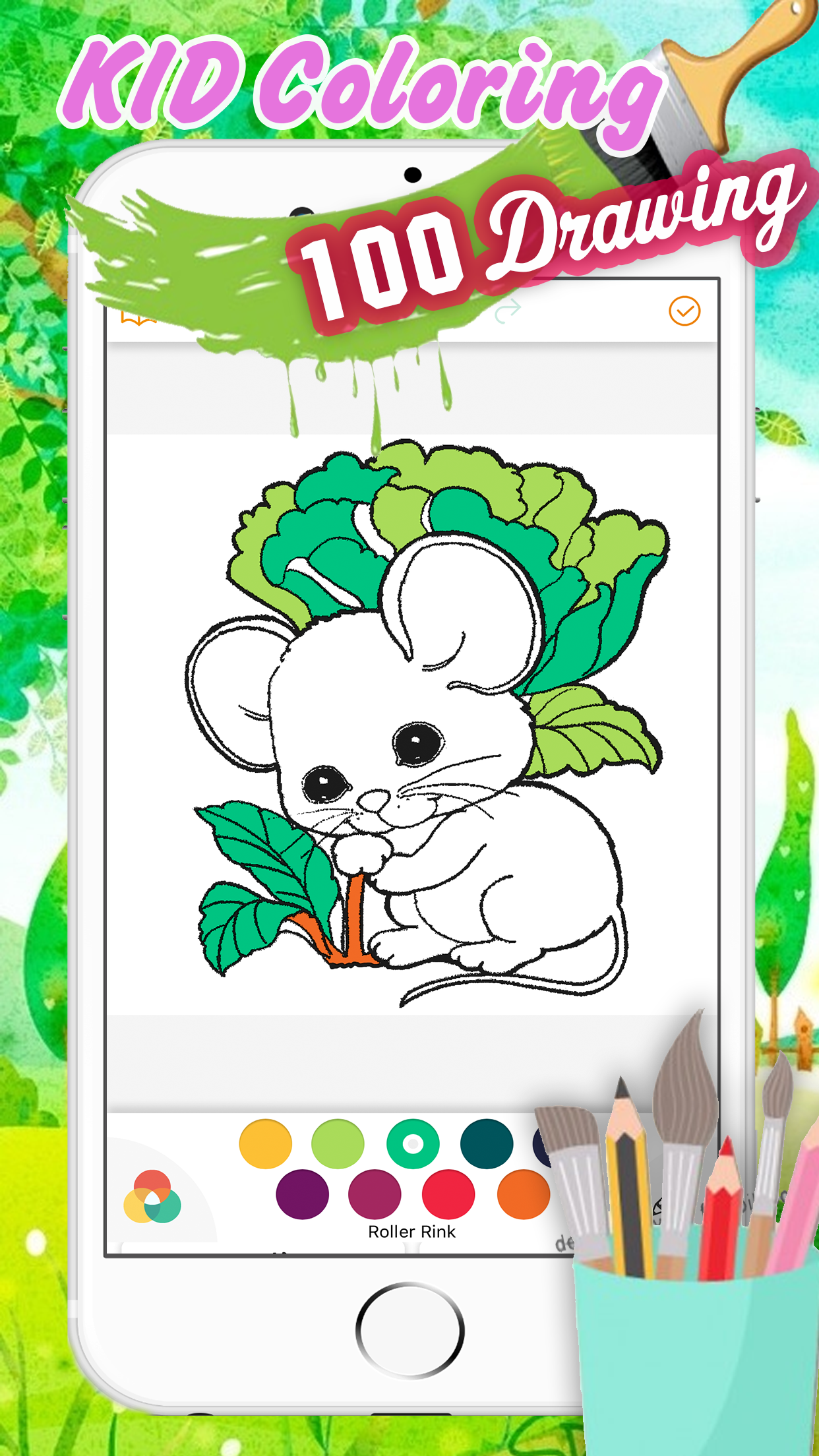 Cute Hamster Coloring Book Drawing for Kid