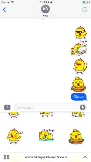 Animated Rogue Chicken Stickers For iMessage(圖4)-速報App