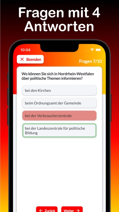 Einbürgerung Deutschland Test Screenshot
