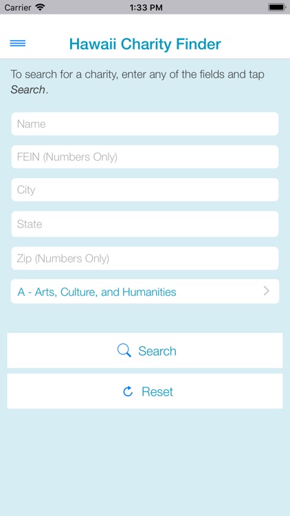 Hawaii Charity Finder