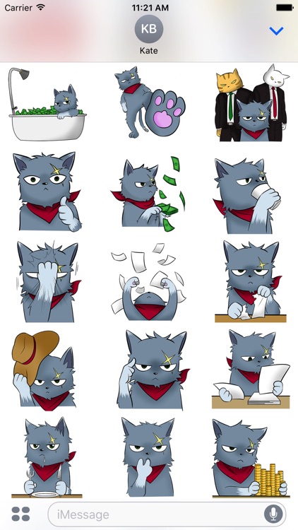BOSS CAt Animated Stickers